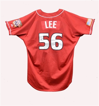 2008 Cliff Lee Signed Game Used Buffalo Bisons Jersey (Team LOA)